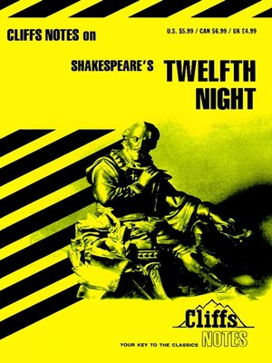cover image of CliffsNotes on Shakeapeare's Twelfth Night